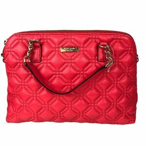 Kate Spade Small Rachelle Astor Court Quilted Satchel Geranium Pink NEW
